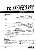Yamaha TX-350-L - Service Manual